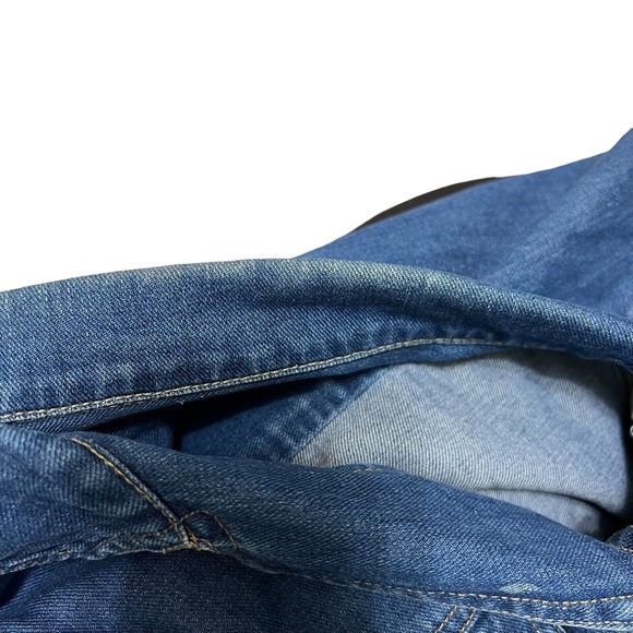 Vintage Denim Vest St John's Bay Size Large Jean Vest - Picture 5 of 7